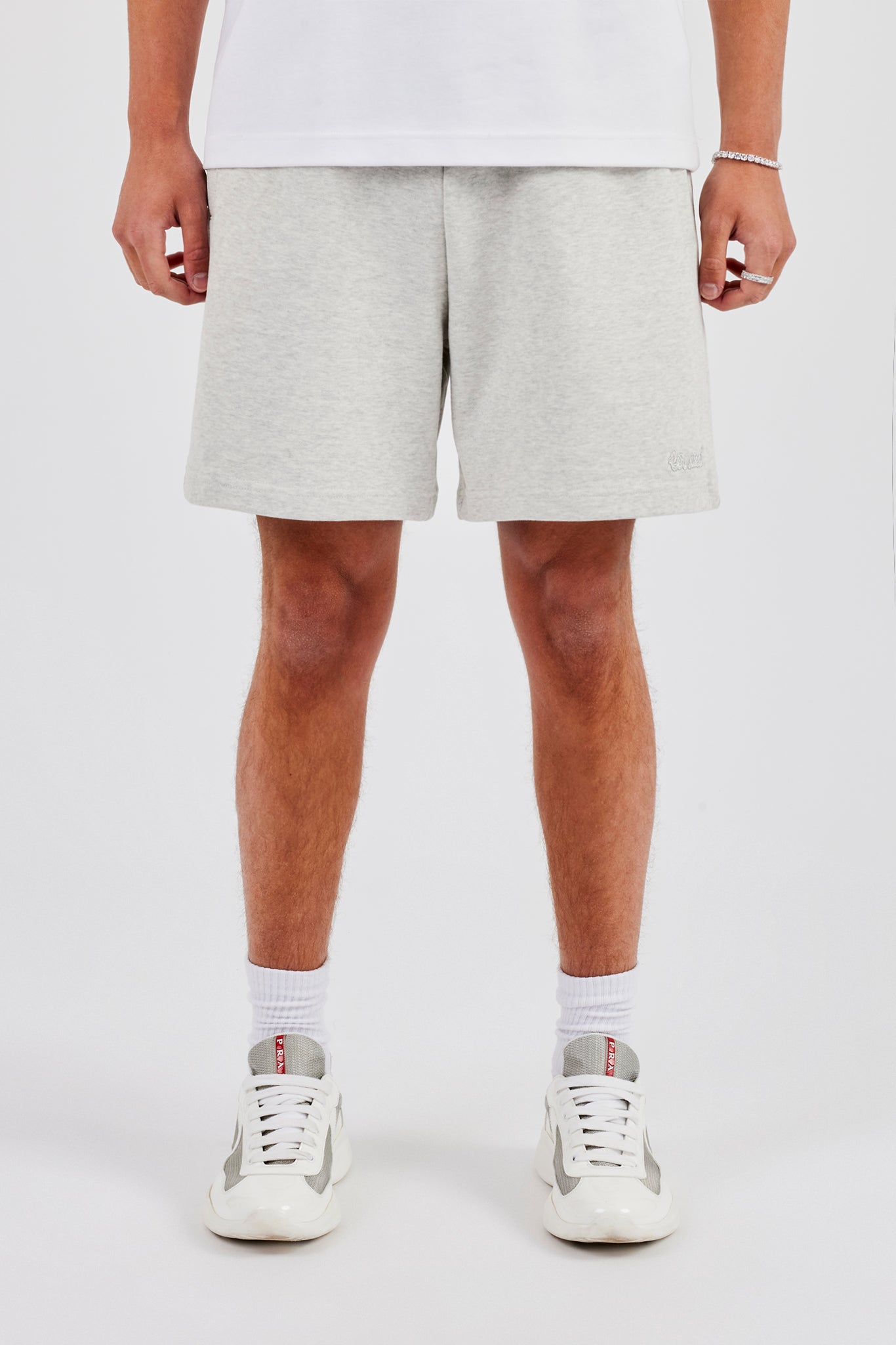 Relaxed Jersey Short - Grey Marl